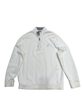 Polo by Ralph Lauren Off White Men's 1/4 Zip Pullover